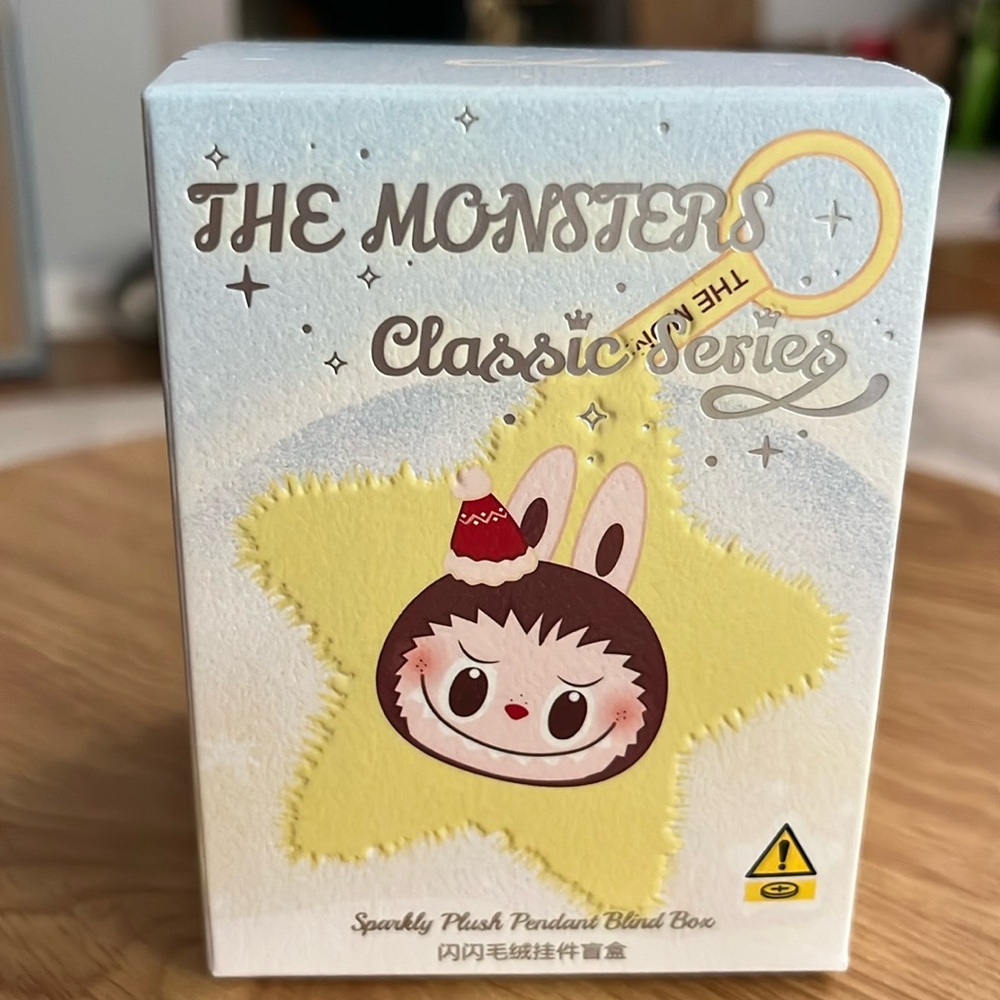 The Monsters Labubu Sparkly Plush Pendant, Unopened, Brand New